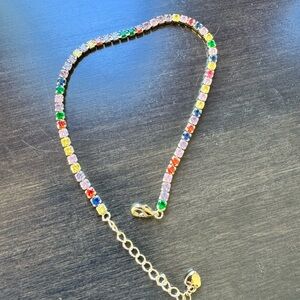 Multicolor Gemstone Anklet